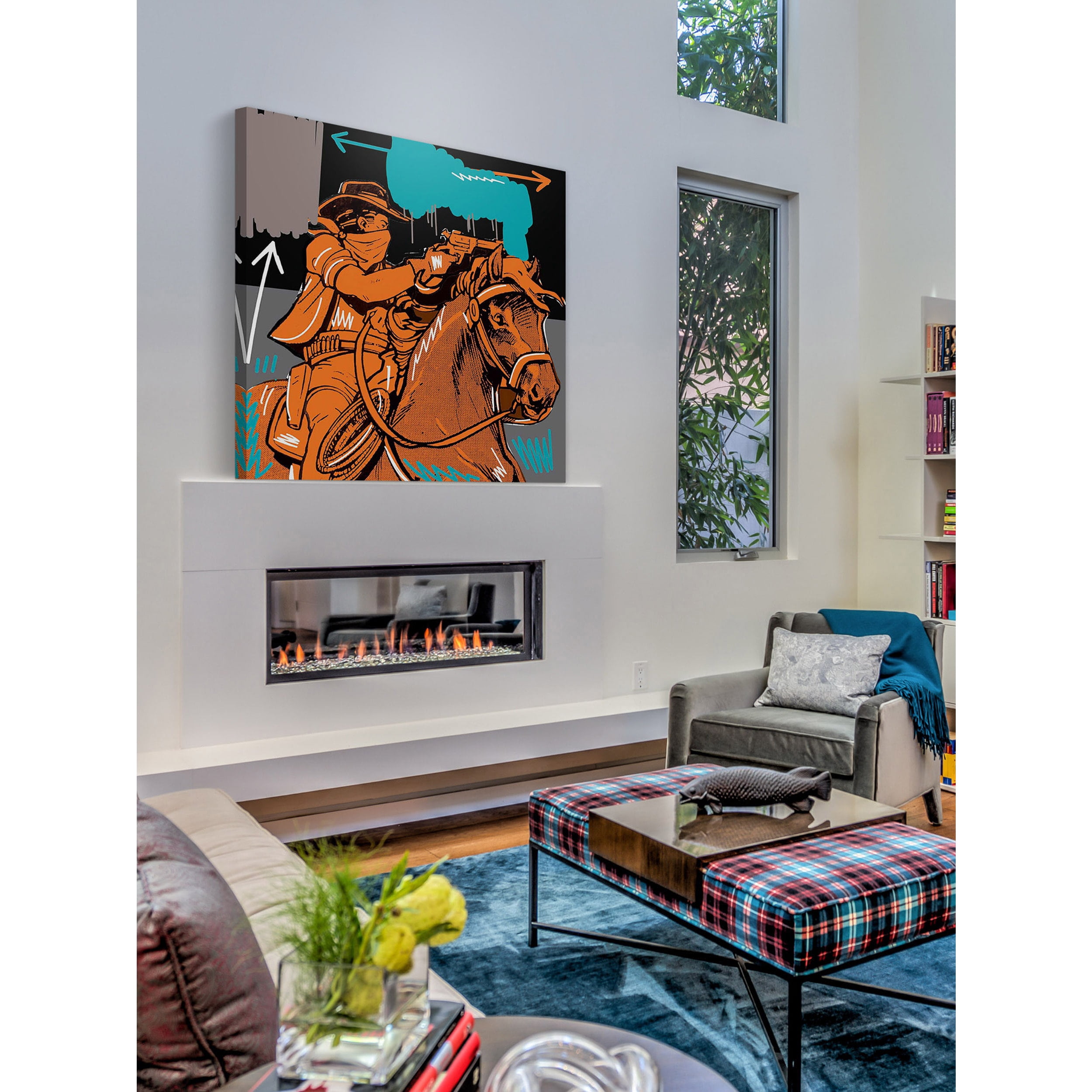 Marmont Hill "Raider II" by Josh Ruggs Painting Print on Wrapped Canvas