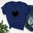 thumbnail image 3 of Tbopshirt Valentine's Day T-Shirts for Women Short Sleeve Graphic Tees, Plus Size Tops,Valentines Day Fashion Crewneck Printing Love Heart T-Shirt Casual Loose Womens Tops S-XXXL, 3 of 6