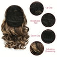 thumbnail image 5 of FSTDelivery Brown Short Curly Human Hair Wigs for Women, Ponytail Extension Ladies Wigs Synthetic Natural Wigs Various Colors Available Daily Wear Party and Cosplay Soft Wigs 10 Inch Wigs, 5 of 7