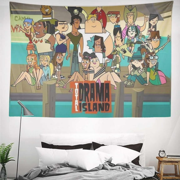 Total Drama Tapestry Gift Wall Hanging Backdrop for Room Bedroom Girls Fans Background Banner Party Birthday Supplies Decor