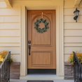 thumbnail image 4 of Girlsshop Simulated Plant Persian Grass Acacia Fruit Welcome Door Decoration Wreath,red, 4 of 7