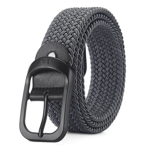 Cinturón de hombre, cinturón elástico sin agujeros, cinturón elástico con hebilla de pasador para estudiantes, cinturón de pantalones de moda para hombres y mujeres jóvenes
