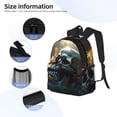thumbnail image 3 of Pofeuu Flower Field Skull Print Laptop Backpack Travel Canvas Backpack for School Lightweight and Comfortable Backpack College Backpack Schoolbag, 3 of 6