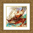 thumbnail image 1 of Abbas, Helen 12x12 Gold Ornate Wood Framed with Double Matting Museum Art Print Titled - Aquamarine V, 1 of 4