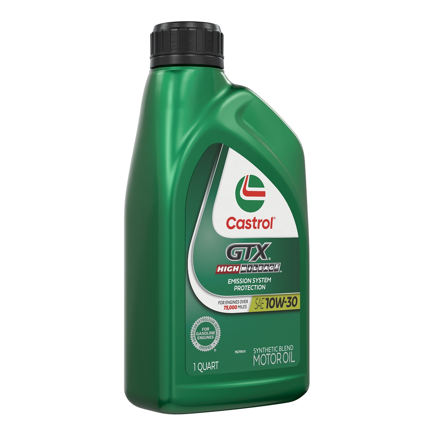 (2 pack) Castrol GTX High Mileage 10W-30 Synthetic Blend Motor Oil, 1 Quart