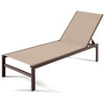 thumbnail image 2 of Costway Patio 6-Position Lounge Chair Chaise Aluminium Adjust Recliner Brown, 2 of 9