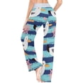 thumbnail image 5 of GZHJMY Women's Pajama Pants Seagulls Stripes Comfy Stretch Sleepwear Essentials womens Lightweight Lounge Terry Pajama Pant, X-Small, 5 of 7