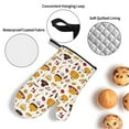 thumbnail image 3 of Haiem Thanksgiving Print Extra Long Oven Mitts and Pot Holders 4pc Sets: Heat Resistant Silicone Oven Mittens with Mini Oven Gloves and Hot Pads Potholders, 3 of 6