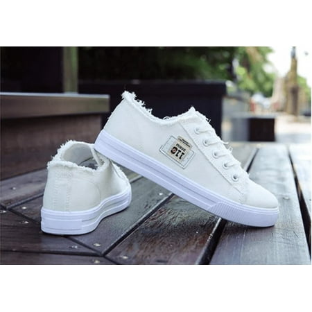

Canvas Shoes Women S Korean Version Of The White Shoes Spring New Flat-Bottom Casual All-Match Trend