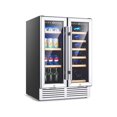 thumbnail image 1 of 24'' Dual Zone Wine And Beverage Cooler Refrigerator Dual Control Refrigerator, 1 of 5