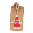 thumbnail image 4 of pitrice 100PCS/Set Kraft Paper Christmas Crafts Gift Tags Price Tag Hanging Deco 4, 4 of 6