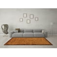 thumbnail image 3 of Ahgly Company Indoor Square Abstract Orange Modern Area Rugs, 3' Square, 3 of 4