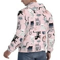 thumbnail image 6 of Wukai Cat Print Men Hoodies Fleece Sweatshirts Long Sleeve Sweaters Pullover Fall Outfits Winter Clothes-3X-Large, 6 of 7