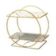 thumbnail image 5 of Organizador de encimera de baño, soporte para cosméticos, elegante bandeja de tocador, estante de almacenamiento para perfumes, cuidado de la piel y Blanco, 5 of 9