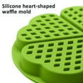thumbnail image 3 of Lick Mat for Dogs and Cats Premium Silicone Pet Licking Mats with Suction Cups Anxiety Relief Dental Health and Slow Feeding Durable and Easy to Clean - 5 even waffle green, 3 of 5