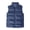 Blue, variant on Joernso Autumn Winter Men Vest Solid Color Thickened Stand Collar Zipper Slim Fit Sleeveless Jacket for Daily Wear