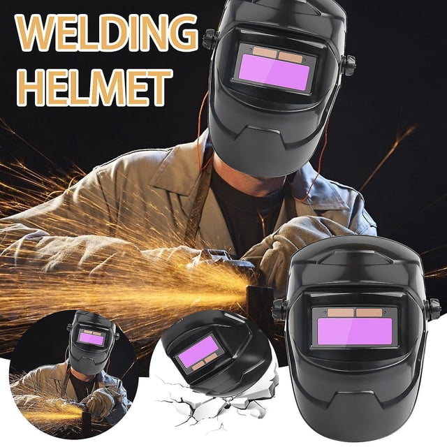 Amdohai Solar Automatic Dimming And Color Changing Head-mounted Welding Mask, High Temperature Resistant Protective Welder Mask Cap
