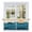 CadetBlue, variant on Teal Waves Tier Curtains, Watercolor Sun Turquoise Ombre Light Filtering Kitchen Curtains, 2Pcs Rod Pocket Half Window Treatments Panels for Sink Cafe Cabinet Camper 27.5x36 Inches
