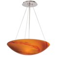 thumbnail image 1 of Milano 16 in. Pendant With Lava Swirl Glass - Satin Nickel, 1 of 1