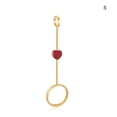 thumbnail image 4 of Yuarrent Soporte Anillos Estante Corazón romántico Asistente Accesorios Mano galvanizada Antideslizante Suministros Gadgets Regalos para Mujeres Hombres encendedores dorado S Yuarrent HA061671-01, 4 of 6