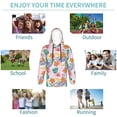 thumbnail image 5 of Lsque Tropical Plants Patten Youth Hoodie Sweatshirt Pullover with Kangaroo Pocket Boys and Girls Hoodie Warm Hoodie for Kids-Small, 5 of 6