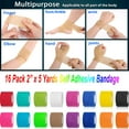 thumbnail image 2 of 2”x 5 Yards Self Adhesive Bandage Wrap, Breathable Vet Wrap Cohesive Bandage First Aid for Pets, Athletic Elastic Self Adherent Wrap for Sports Injury: Wrist, Knee & Ankle Sprains (Random Color), 2 of 7