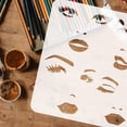 thumbnail image 4 of 1Pc Female Face Painting Stencil Reusable Facial Expression Stencil, 4 of 9