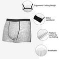 thumbnail image 6 of Balery Silver Glitter Men's Boxer Briefs, Soft and Breathable Cotton Underwear with nylon Waistband-Small, 6 of 9