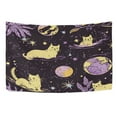 thumbnail image 5 of WOBOGO Yellow Cats Artistic Pattern Tapestry 80×60in Home Living Room Bedroom Wall Hanging Ornaments, 5 of 10