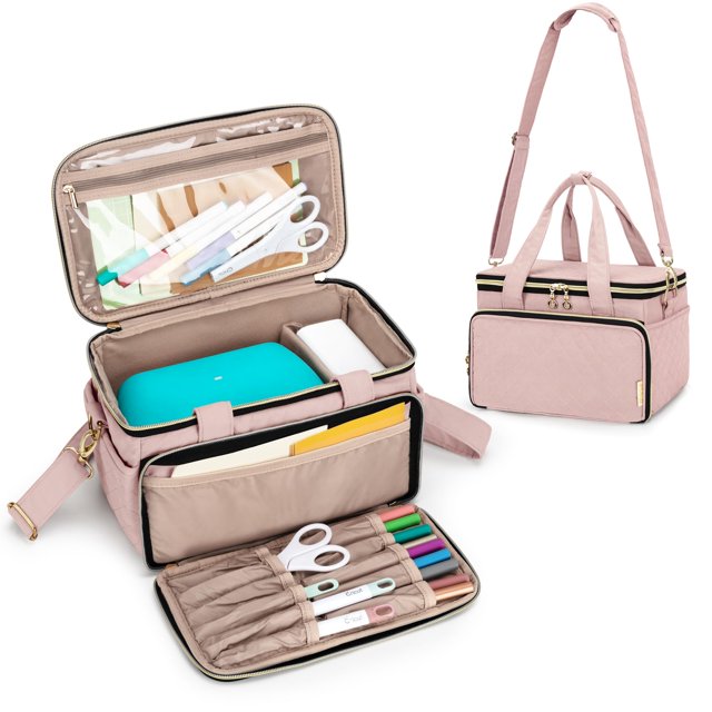 Funda de transporte Yarwo para Cricut Joy, Dusty Rose, 28 x 18 x 18 cm