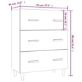 thumbnail image 4 of vidaXL Sideboard Concrete Grey 70x34x90 cm Engineered Wood, 4 of 5