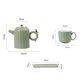 thumbnail image 2 of Juego de ocho piezas de tazas de cerámica for sala de estar, tetera de lujo ligera for el hogar, juego de té, taza de té, regalo exquisito for cualquier ocasión, 2 of 5