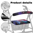 thumbnail image 5 of HELLHERO Wolf Starry Night Walker Seat Covers Walker Seat Cushion Cover Easy to Use Breathable and Comfortable for Unisex, 5 of 7