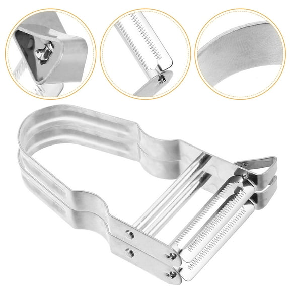 WHAMVOX 2pcs Stainless Steel Kitchen Peeler Potato Peeler Stainless Steel Carrot Peeler Fruit and Vegetable Peeler Stainless Steel Peeler Veggie Peelers