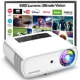 thumbnail image 1 of HOPVISION Proyector Native 1080P Full HD, Proyector de película de 9,500 Lux con 150,000 Horas de Vida LED, 4K & 350 Pulgadas Compatible Proyector, para el SmartPhone/PC/Laptop/PS4/TV Stick/Excel/PPT HOPVISION JQ818A, 1 of 7