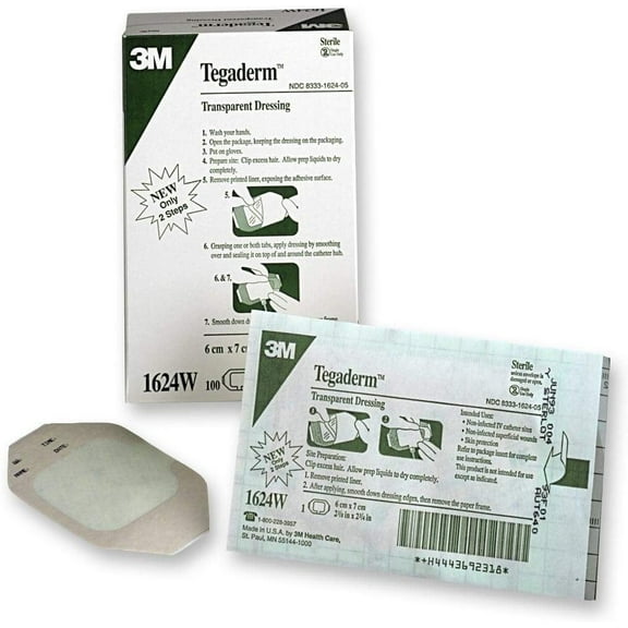 3M Tegaderm Transparent Film Dressing Window Frame First Aid Gauze 1 3/4" x 1 3/4"