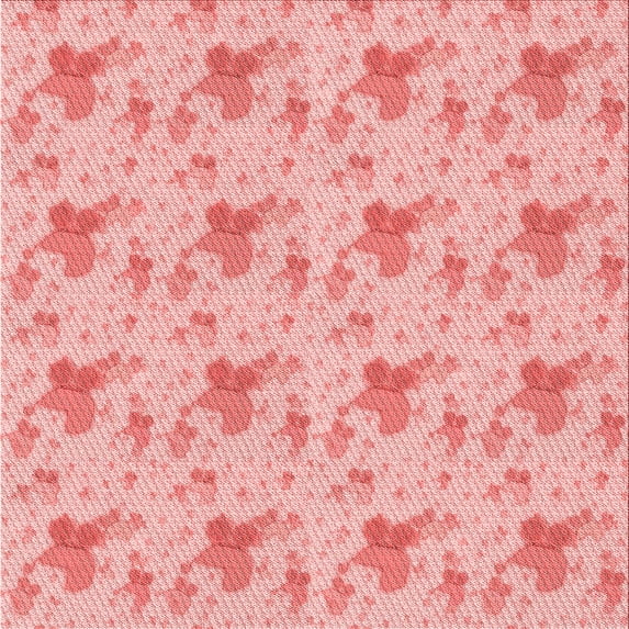 Ahgly Company Indoor Square Patterned Flamingo Pink Area Rugs, 7' Square