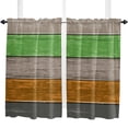 thumbnail image 5 of Retro Farm Barn Imitation Wood Grain Curtain Home Decoration Living Room Short Curtains Window Treatments For Kitchen Bedroom, 5 of 6