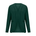 thumbnail image 4 of Womens Coats Long Sleeved Cardigan Casual Solid Color Jacket,Coats for Women Green M, 4 of 5