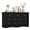 Black-7 Drawers, variant on 7 Drawers Wooden Dresser for Bedroom, 47'' Modern Storage Chest of Drawers for Living Room, Black