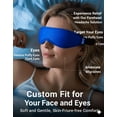 thumbnail image 6 of FACEMOON Contoured Cooling Gel Eye Mask Snug Fit Cold Compress for Puffiness Dark Circles Sinus Relief Reusable Unscented Fits All Head Sizes, 6 of 7