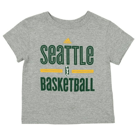 Adidas WNBA Kids Seattle Storm Short Sleeve Practice Graphic Tee,