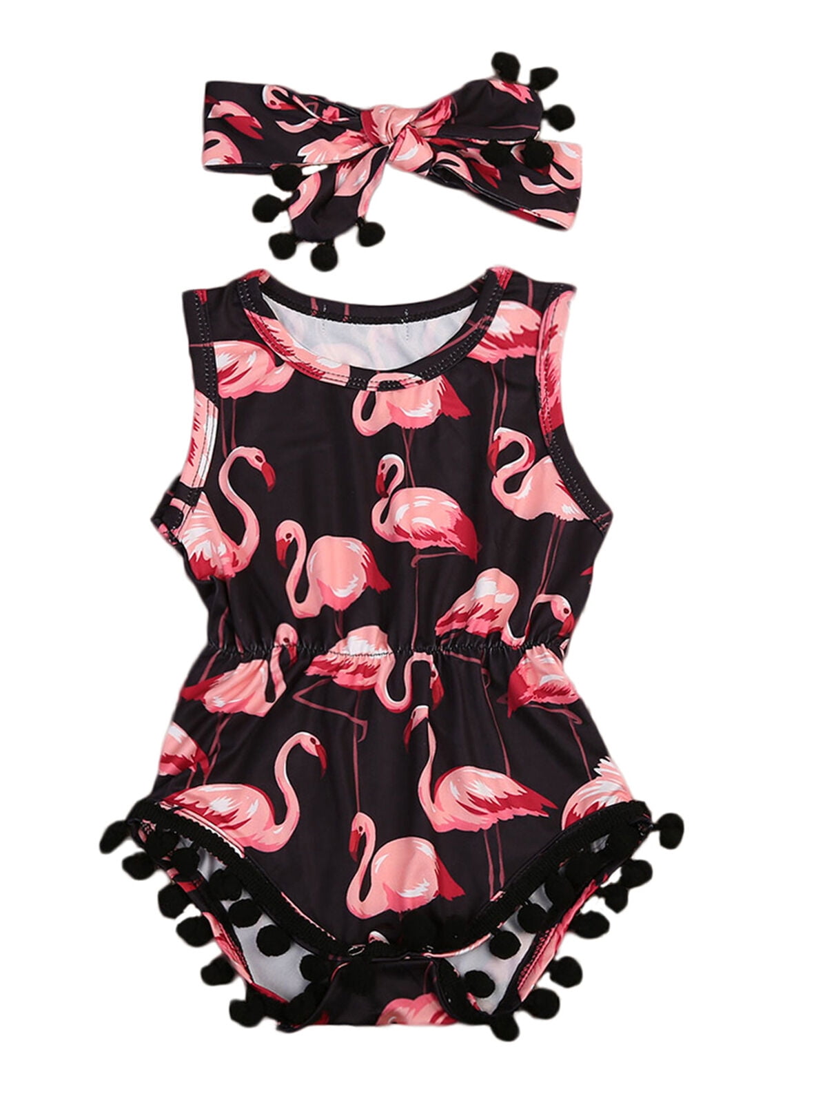 Cute Newborn Summer Rompers Infant Baby Girls Sleeveless Romper