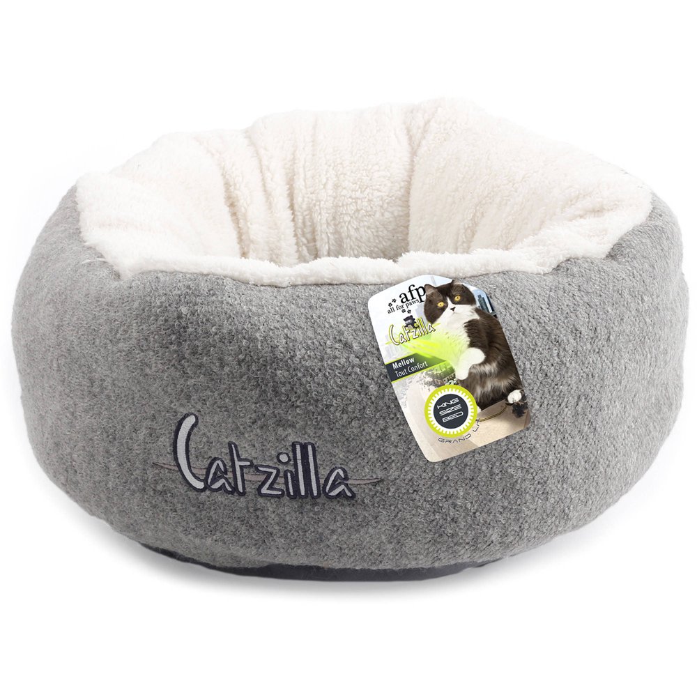 AFP Catzilla Mellow Cat Bed, Grey, 2486