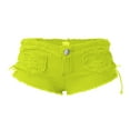 thumbnail image 2 of Aayomet Womens Shorts Jeans Low Waist Super Mini Shorts Pants (GN2, S), 2 of 5