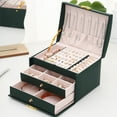 thumbnail image 4 of Caja organizadora de Joyería Sunnimix de cuero PU grande para pulseras, 4 of 8