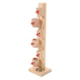 thumbnail image 4 of juego de canicas de madera con deslizador, juguete multicapa con torre rodante, juego de canicas de madera para niños pequeños, 4 of 7