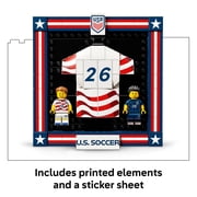 LEGO Editions 2026 U.S. Soccer National Team Jersey - Building Set for Boys & Girls, Ages 10+ Birthday Gift - Bedroom or Shelf Decor for Sports Fans - 43033