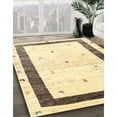 thumbnail image 2 of Ahgly Company Indoor Rectangle Contemporary Sun Yellow Solid Area Rugs, 4' x 6', 2 of 6