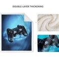 thumbnail image 3 of Gaming Blanket Gifts for Boys Teens Girls Men Women Christmas Birthday Blue Video Game Gamepad Decor Home Bedroom Living Room Kids Adults Soft Cozy Warm Plush Sherpa Throw 50"x60", 3 of 5